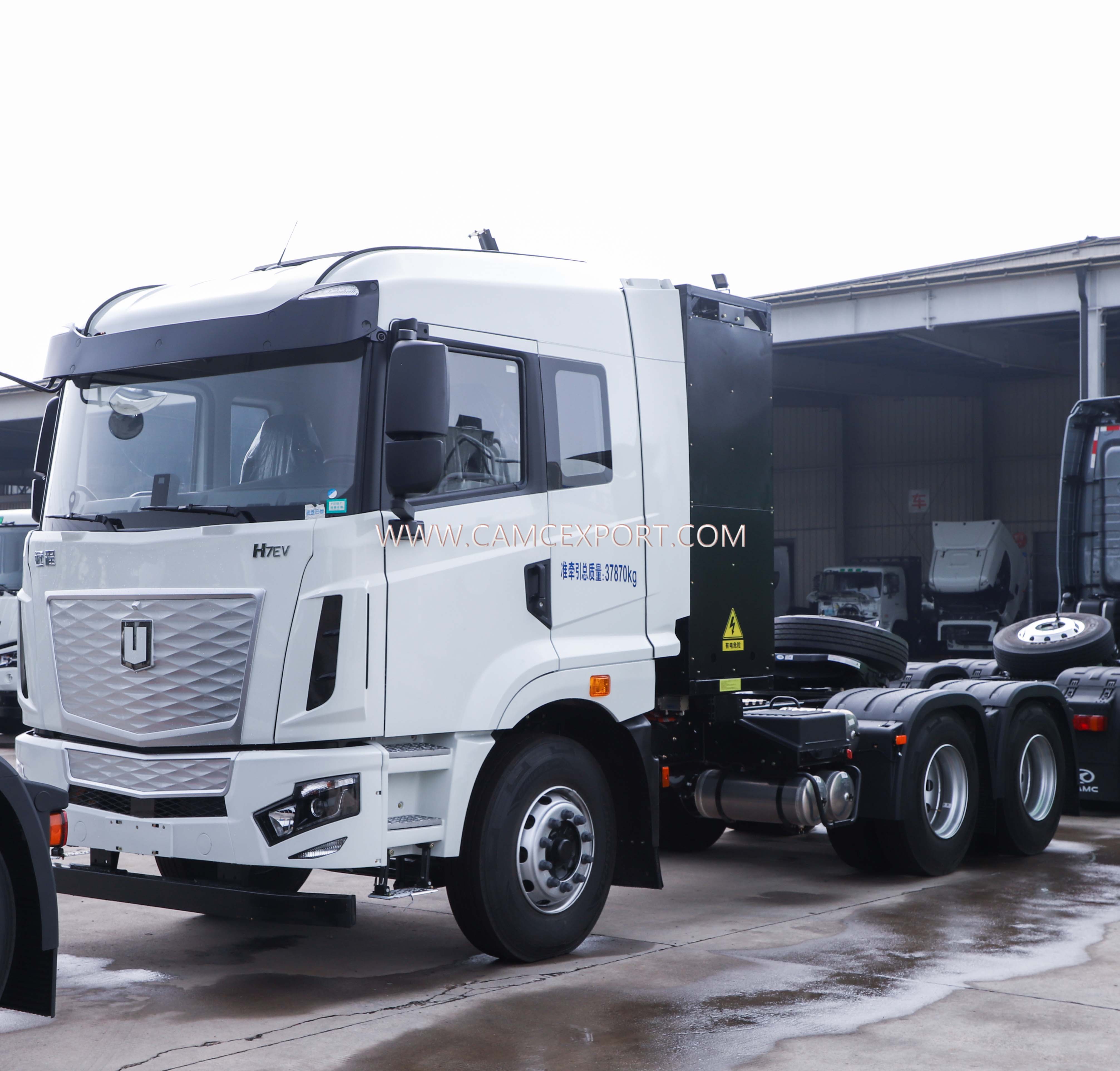 CAMC H7E 6 × 4 electric tractor ត្រាក់ទ័រអគ្គិសនី CAMC H7E 6×4