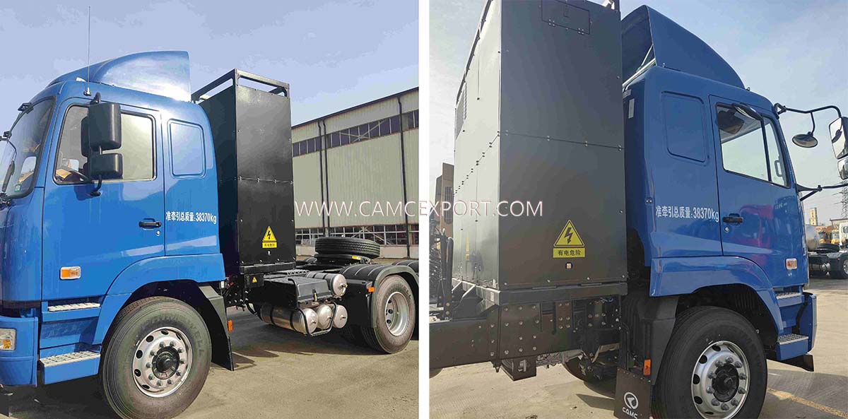 CAMC 6X4 electric tractor ត្រាក់ទ័រអគ្គិសនី CAMC 6X4