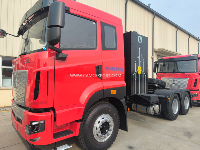 X7E Red Flat-Roof 6x4 Left-Hand Drive ត្រាក់ទ័រអគ្គិសនី