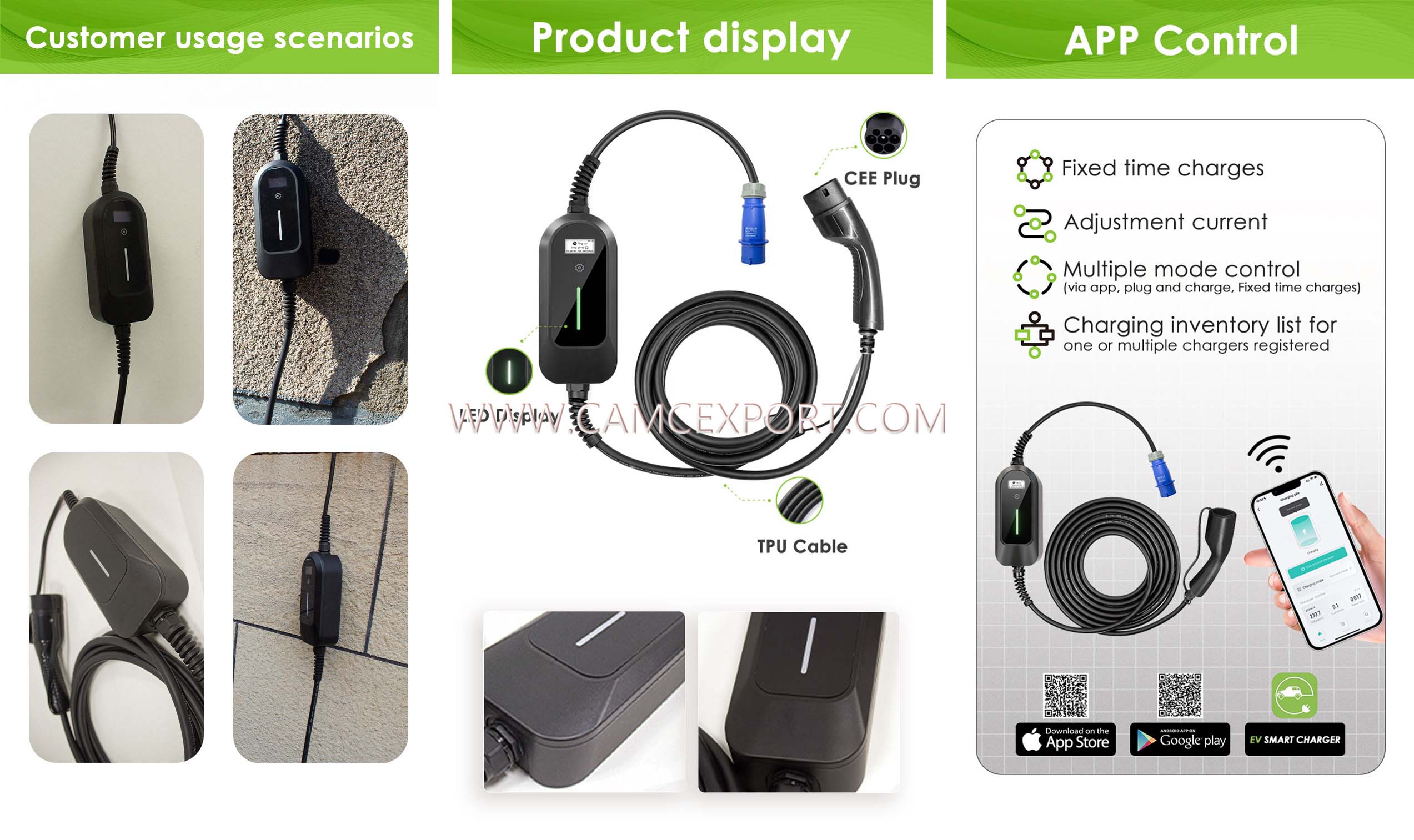 ការណែនាំអំពីឆ្នាំងសាករថយន្តអគ្គិសនីចល័ត AC 7kw