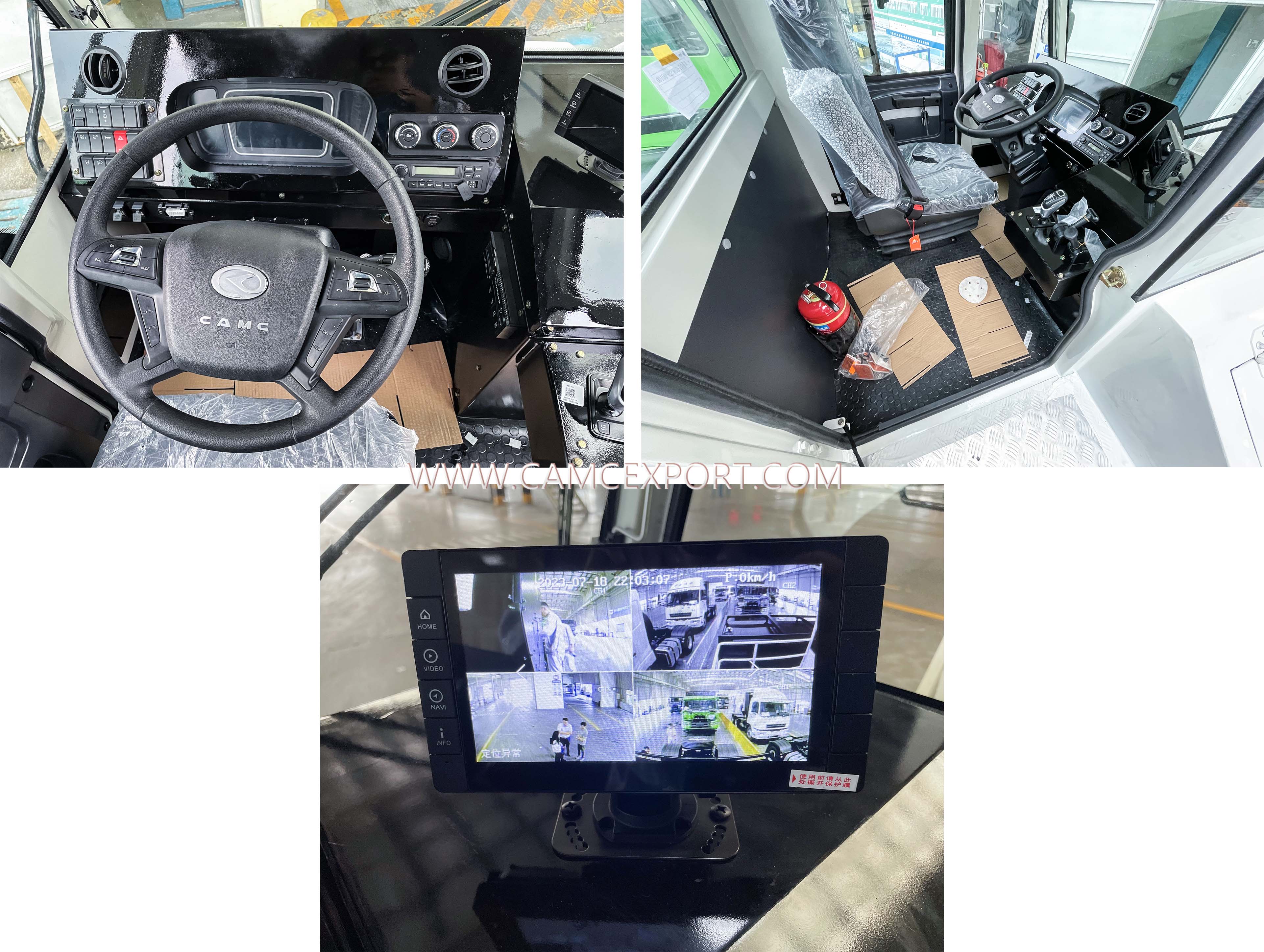 ផ្នែកខាងក្នុងនៃត្រាក់ទ័រចត CAMC ២