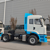 ម៉ូដែលថ្មី 2026 លក់ល្អ CAMC Heavy-Duty Diesel Sky-Blue & White High-Roof 4x2 Left-Hand Drive Tractor Truck