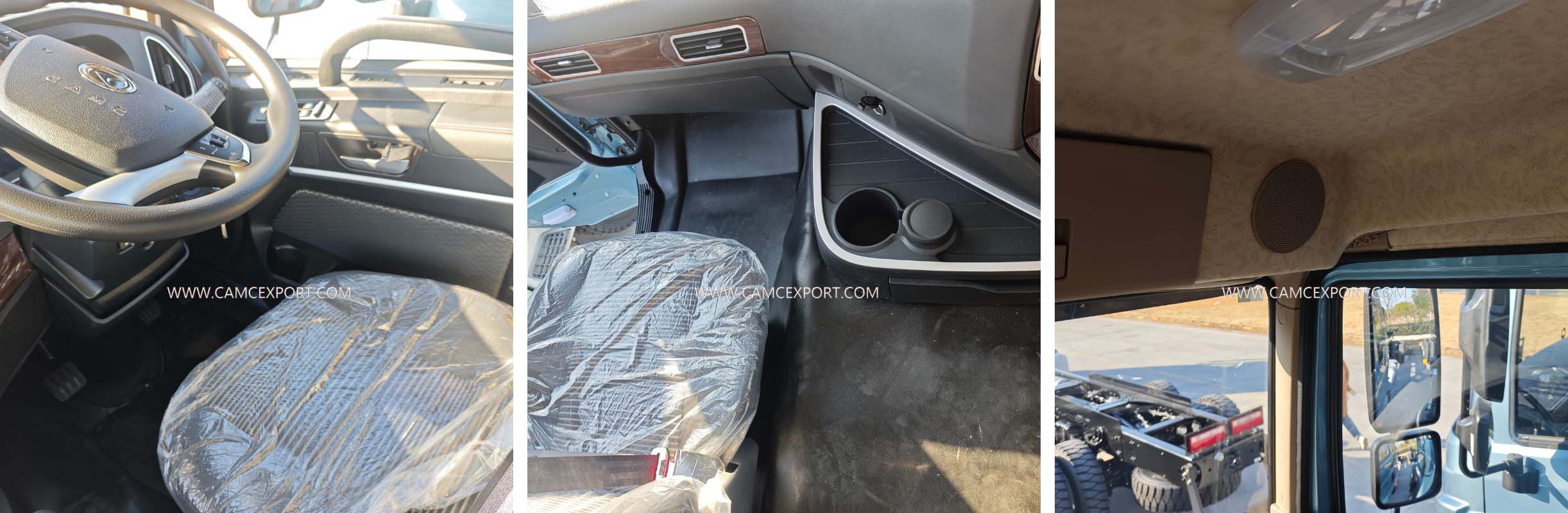 ខាងក្នុងរថយន្ត CAMC H7 8&times;4 ម៉ាស៊ូត